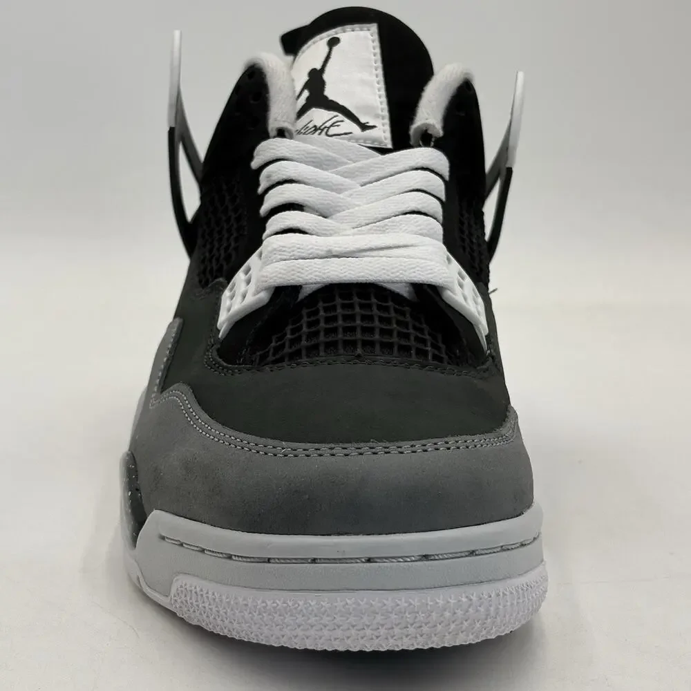 Jordan 4 Retro Fear 2024 Black White FQ8138 002 Mens Size 10.5 Sneakers